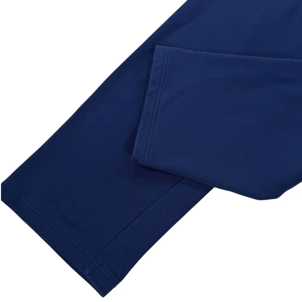 Adidas Mens Small‎ Blue Fleece Sweatpants Wide Leg Athletic Lounge Pants